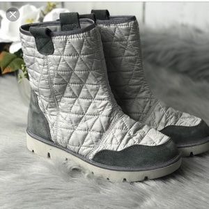 Mia Telford Quilted Fashion Sneaker Quilted Boot
